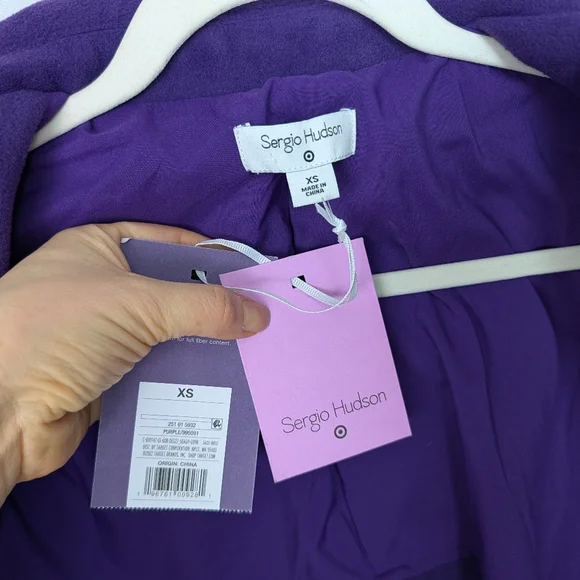 Sergio Hudson x Target Purple Long Coat - Picture 5 of 10